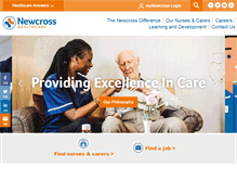 Tablet Screenshot of newcrosshealthcare.com